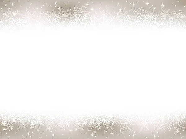 En sömlös snöflingor bakgrund illustration. — Stock vektor