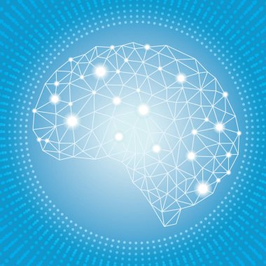 Yapay zeka kavramı, vektör çizim. 