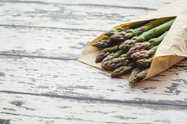Kuşkonmaz. Taze Asparagus.Green Asparagus.Raw kuşkonmaz.