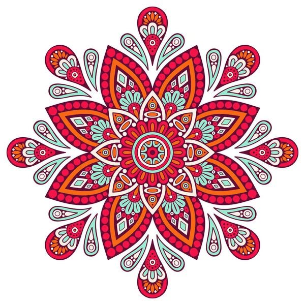 Çiçek Mandala. Vintage dekoratif öğeler. Oryantal desen vektör çizim. Islam, Arapça, Indian, Fas, İspanya, Türk, pakistan, Çin, mistik, Osmanlı motifleri. Boyama kitabı sayfası