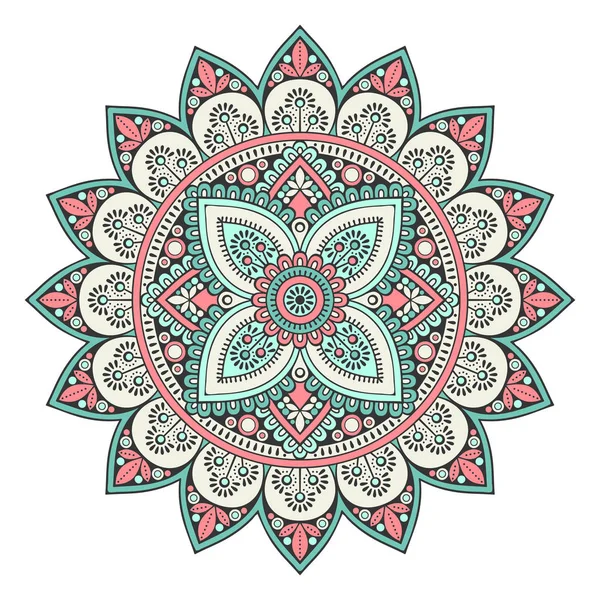 Çiçek Mandala. Vintage dekoratif öğeler. Oryantal desen vektör çizim. Islam, Arapça, Indian, Fas, İspanya, Türk, pakistan, Çin, mistik, Osmanlı motifleri. Boyama kitabı sayfası