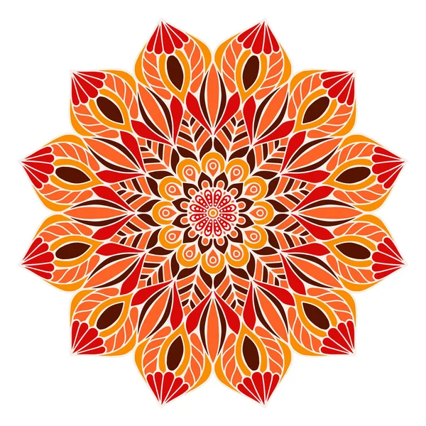 Çiçek Mandala. Vintage dekoratif öğeler. Oryantal desen vektör çizim. Islam, Arapça, Indian, Fas, İspanya, Türk, pakistan, Çin, mistik, Osmanlı motifleri. Boyama kitabı sayfası