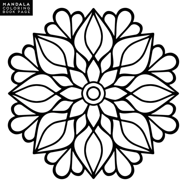 Çiçek Mandala. Vintage dekoratif öğeler. Oryantal desen vektör çizim. Islam, Arapça, Indian, Fas, İspanya, Türk, pakistan, Çin, mistik, Osmanlı motifleri. Boyama kitabı sayfası