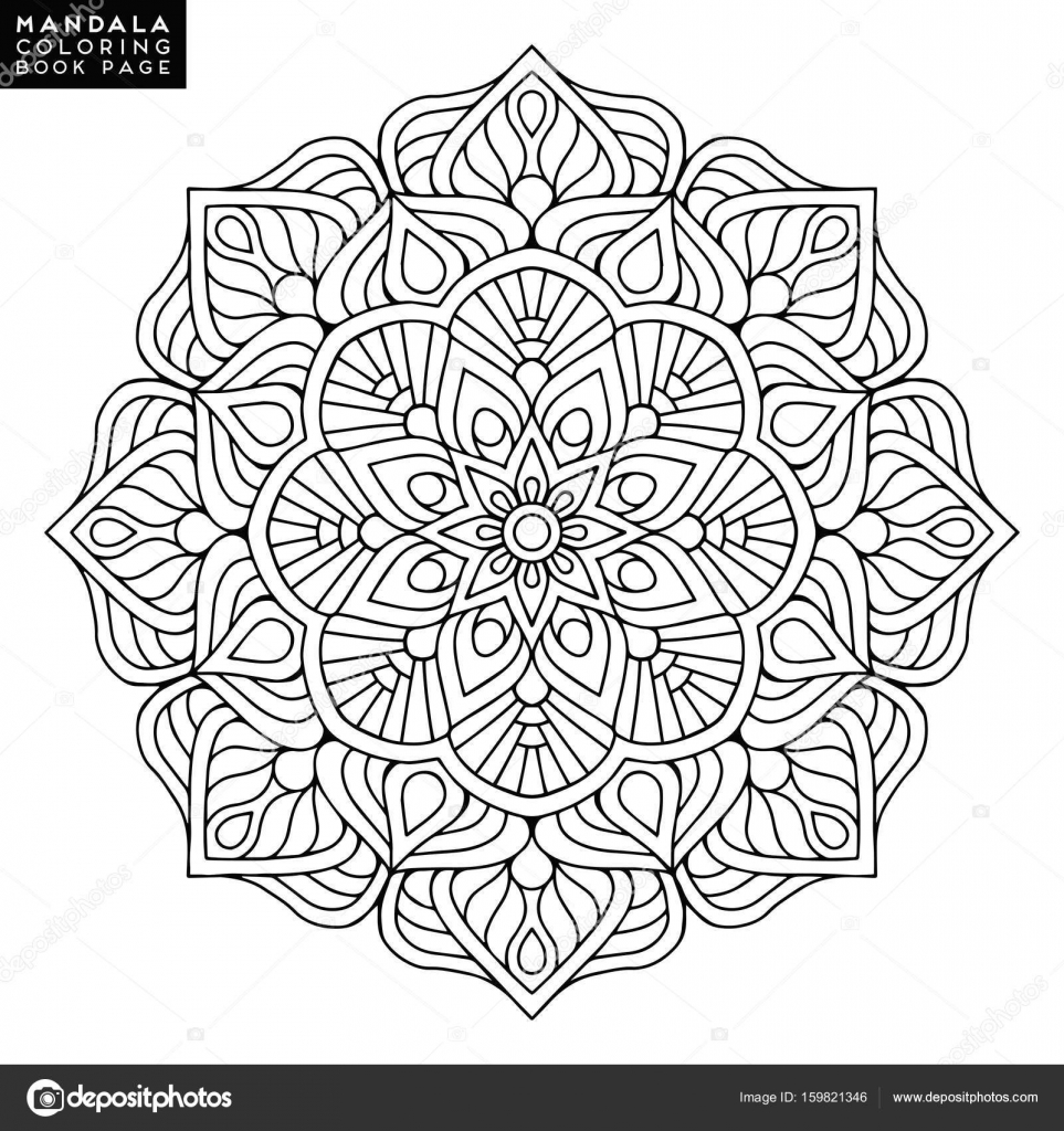 Mandala Bloem Vintage Decoratieve Elementen Oosterse Patroon