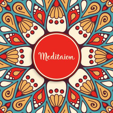 Vektör Hintli Mandala