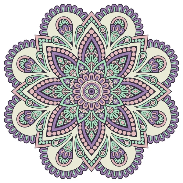 Çiçek Mandala. Vintage dekoratif öğeler. Oryantal desen vektör çizim. Islam, Arapça, Indian, Fas, İspanya, Türk, pakistan, Çin, mistik, Osmanlı motifleri. Boyama kitabı sayfası