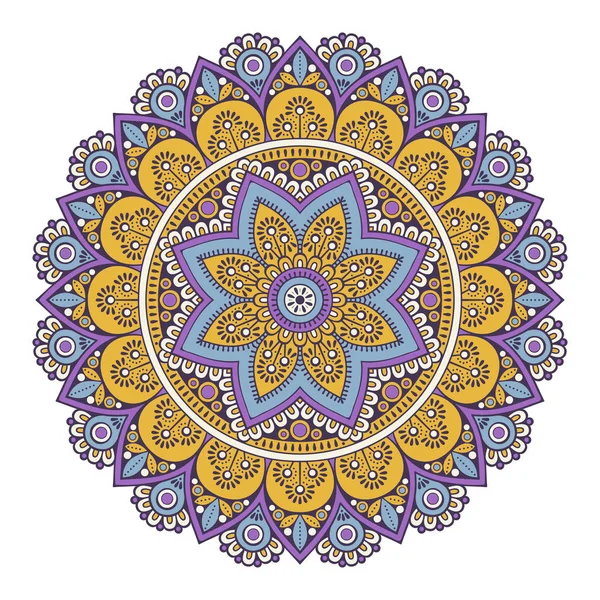 Çiçek Mandala. Vintage dekoratif öğeler. Oryantal desen vektör çizim. Islam, Arapça, Indian, Fas, İspanya, Türk, pakistan, Çin, mistik, Osmanlı motifleri. Boyama kitabı sayfası