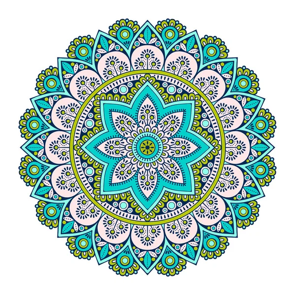 Çiçek Mandala. Vintage dekoratif öğeler. Oryantal desen vektör çizim. Islam, Arapça, Indian, Fas, İspanya, Türk, pakistan, Çin, mistik, Osmanlı motifleri. Boyama kitabı sayfası
