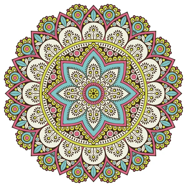 Çiçek Mandala. Vintage dekoratif öğeler. Oryantal desen vektör çizim. Islam, Arapça, Indian, Fas, İspanya, Türk, pakistan, Çin, mistik, Osmanlı motifleri. Boyama kitabı sayfası