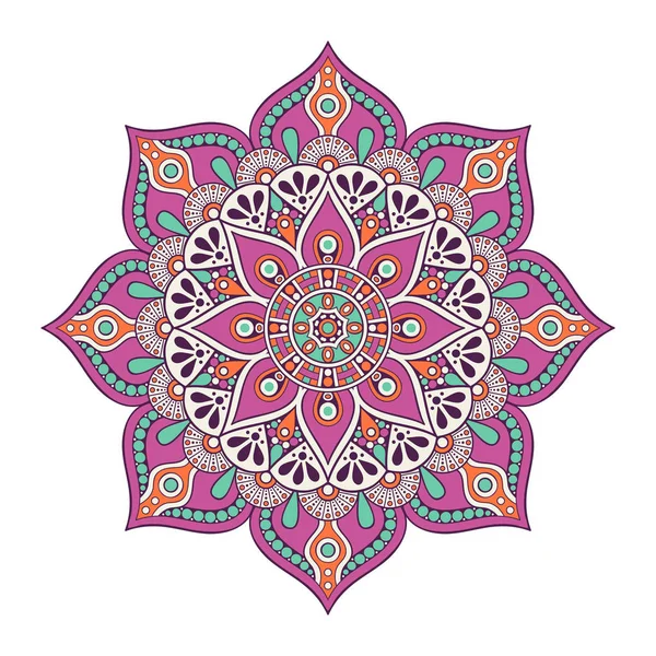 Çiçek Mandala. Vintage dekoratif öğeler. Oryantal desen vektör çizim. Islam, Arapça, Indian, Fas, İspanya, Türk, pakistan, Çin, mistik, Osmanlı motifleri. Boyama kitabı sayfası