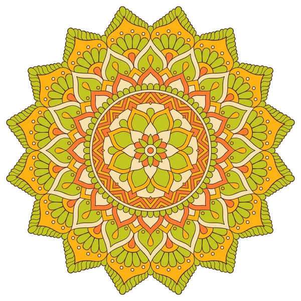 Çiçek Mandala. Vintage dekoratif öğeler. Oryantal desen vektör çizim. Islam, Arapça, Indian, Fas, İspanya, Türk, pakistan, Çin, mistik, Osmanlı motifleri. Boyama kitabı sayfası