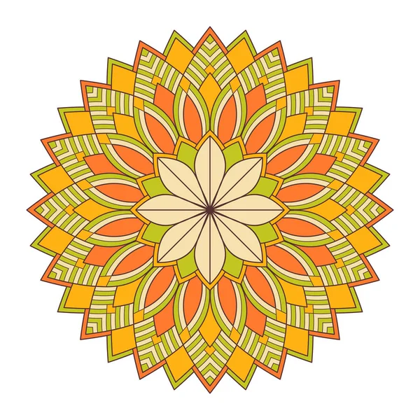 Çiçek Mandala. Vintage dekoratif öğeler. Oryantal desen vektör çizim. Islam, Arapça, Indian, Fas, İspanya, Türk, pakistan, Çin, mistik, Osmanlı motifleri. Boyama kitabı sayfası