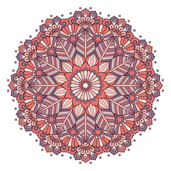 Çiçek Mandala. Vintage dekoratif öğeler. Oryantal desen vektör çizim. Islam, Arapça, Indian, Fas, İspanya, Türk, pakistan, Çin, mistik, Osmanlı motifleri. Boyama kitabı sayfası
