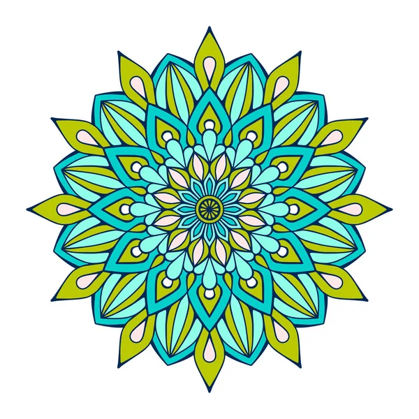 Çiçek Mandala. Vintage dekoratif öğeler. Oryantal desen vektör çizim. Islam, Arapça, Indian, Fas, İspanya, Türk, pakistan, Çin, mistik, Osmanlı motifleri. Boyama kitabı sayfası