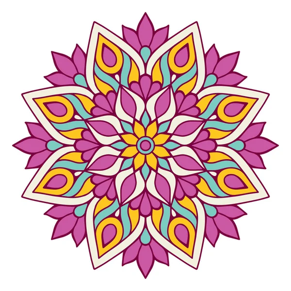 Çiçek Mandala. Vintage dekoratif öğeler. Oryantal desen vektör çizim. Islam, Arapça, Indian, Fas, İspanya, Türk, pakistan, Çin, mistik, Osmanlı motifleri. Boyama kitabı sayfası