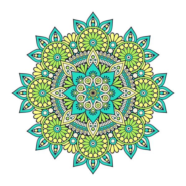 Çiçek Mandala. Vintage dekoratif öğeler. Oryantal desen vektör çizim. Islam, Arapça, Indian, Fas, İspanya, Türk, pakistan, Çin, mistik, Osmanlı motifleri. Boyama kitabı sayfası