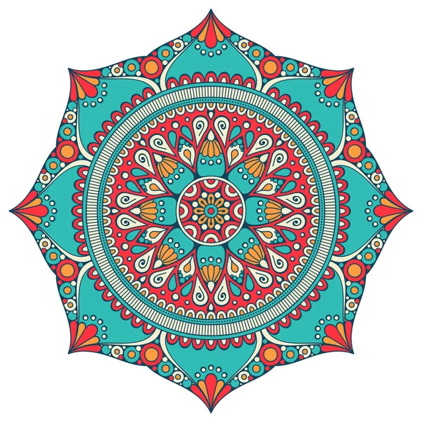Çiçek Mandala. Vintage dekoratif öğeler. Oryantal desen vektör çizim. Islam, Arapça, Indian, Fas, İspanya, Türk, pakistan, Çin, mistik, Osmanlı motifleri. Boyama kitabı sayfası
