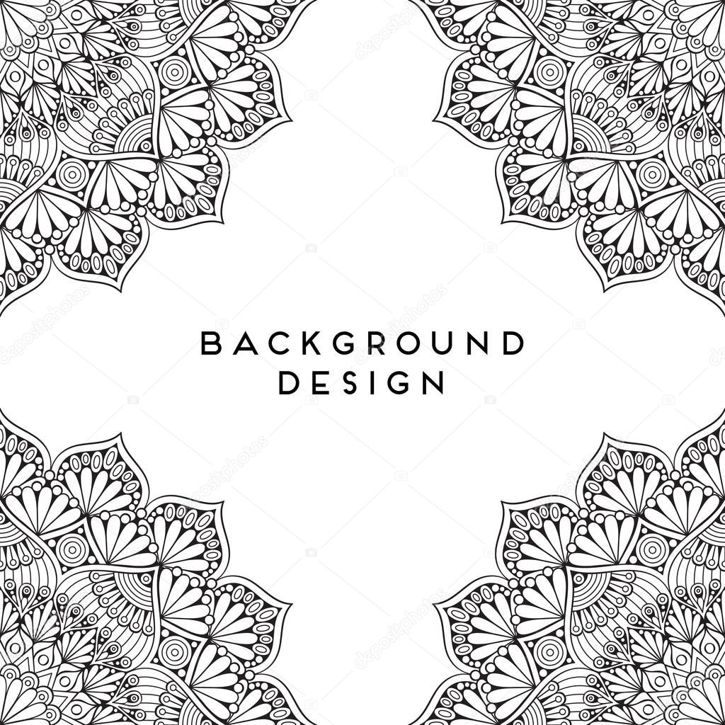 Vector mandala background