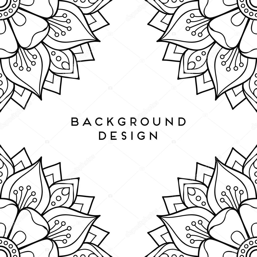 Vector mandala background