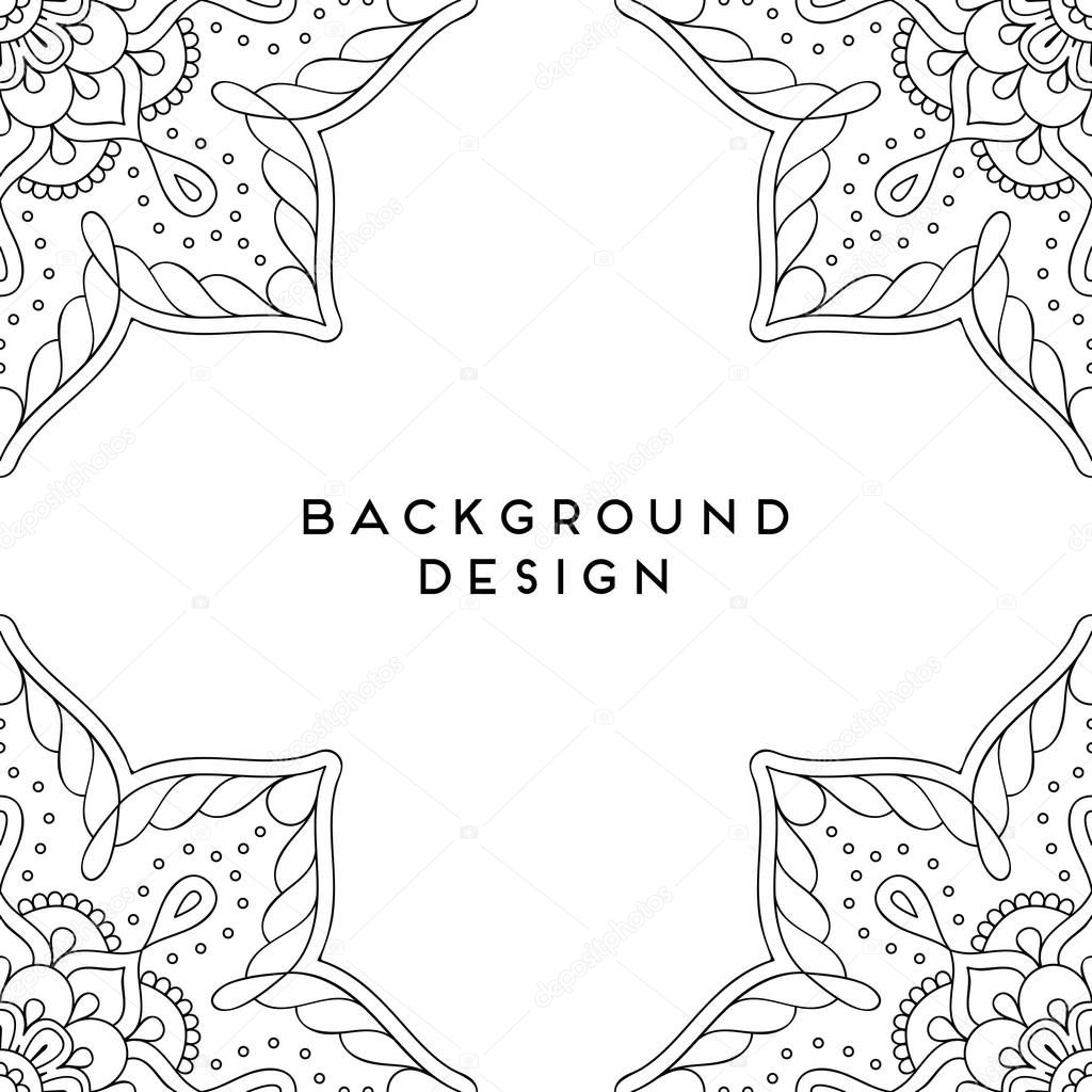 Vector mandala background