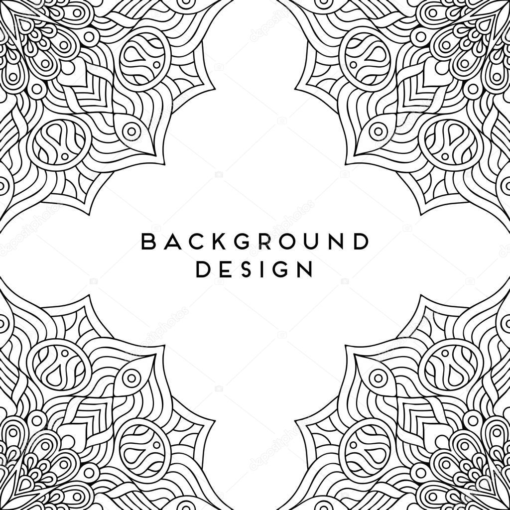 Vector mandala background