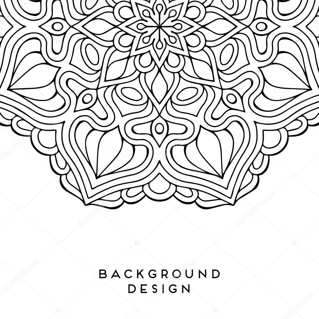 Vector mandala background