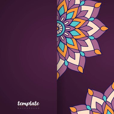 Altın rengi vektör olarak lüks mandala tasarımı