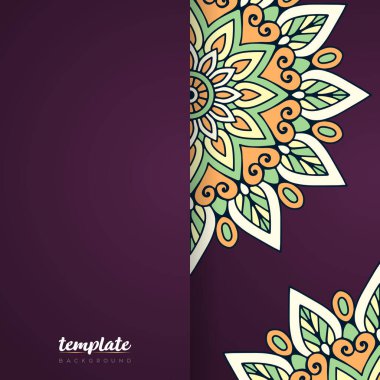 Altın rengi vektör olarak lüks mandala tasarımı