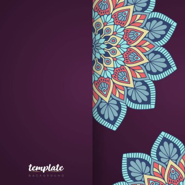 Altın rengi vektör olarak lüks mandala tasarımı