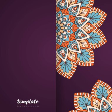 Altın rengi vektör olarak lüks mandala tasarımı