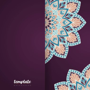 Altın rengi vektör olarak lüks mandala tasarımı