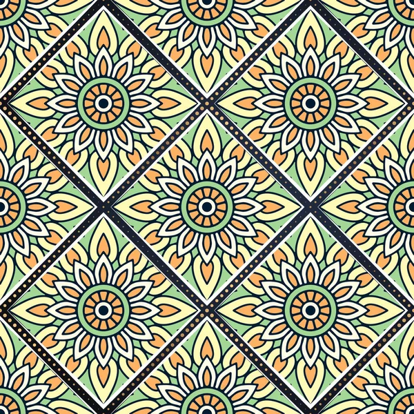 Fondo Diseño Mandala Ornamental Lujo Vector Color Oro — Archivo Imágenes Vectoriales