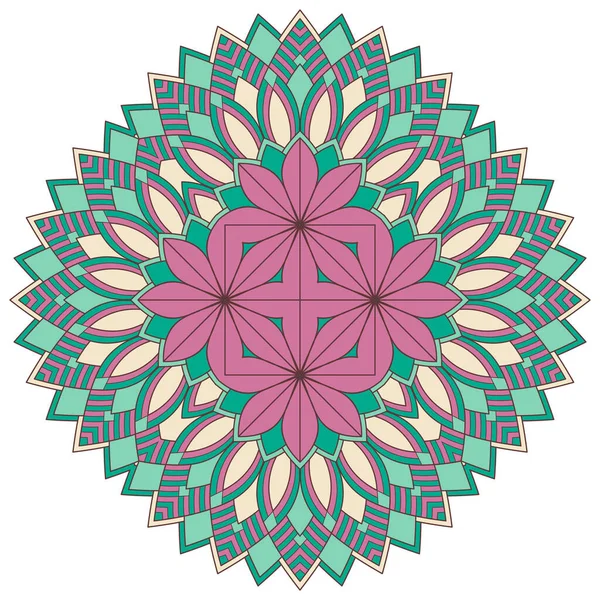 Mandala. Etnik dekoratif unsurlar. El çizimi arkaplan