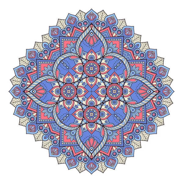 Mandala Elementos Decorativos Étnicos Fondo Dibujado Mano — Vector de stock