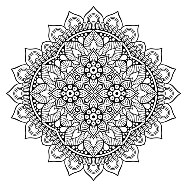 Mandala Ethnic Decorative Elements Hand Drawn Background — Stock Vector