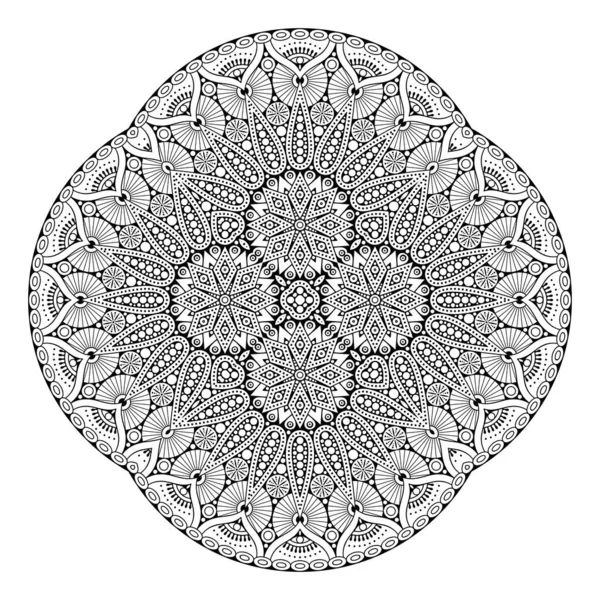 Mandala Etnische Decoratieve Elementen Handgetekende Achtergrond — Stockvector