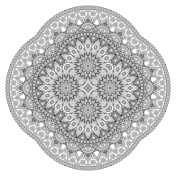 Mandala Etniska Dekorativa Element Handritad Bakgrund — Stock vektor