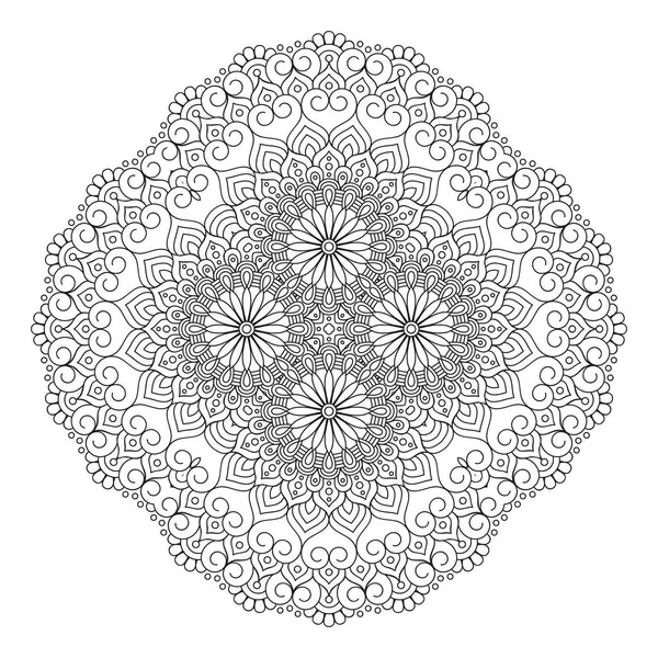 Mandala Elementos Decorativos Étnicos Fondo Dibujado Mano — Archivo Imágenes Vectoriales