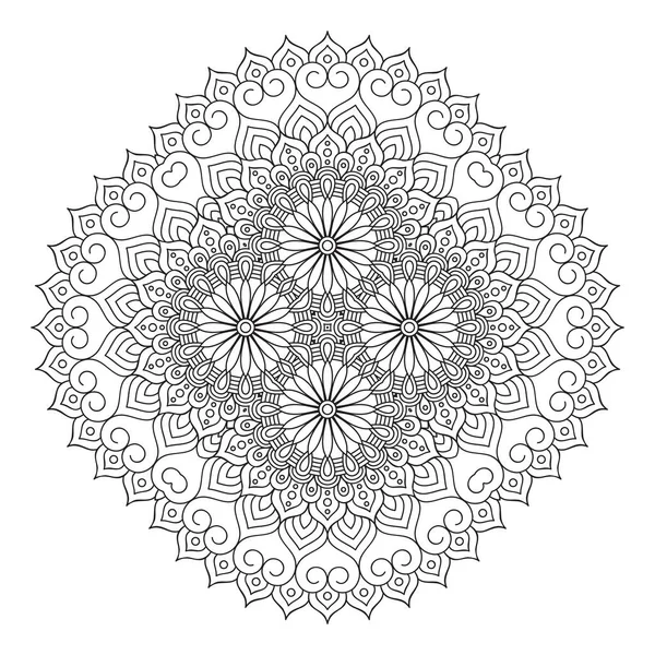 Mandala. Etnik dekoratif unsurlar. El çizimi arkaplan