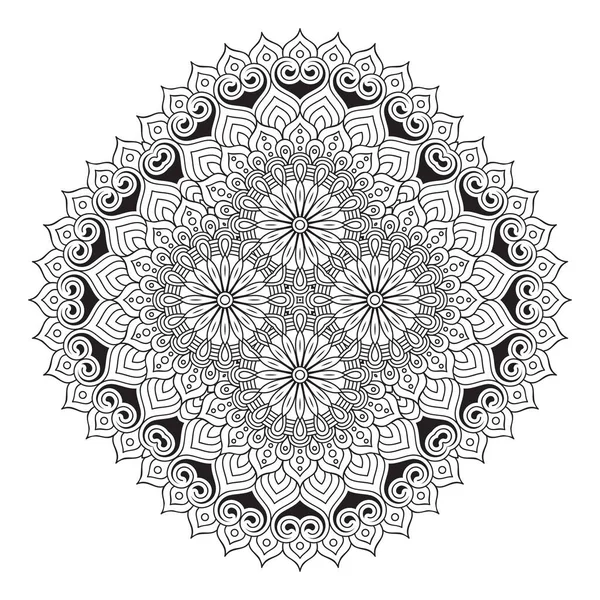 Mandala. Etnik dekoratif unsurlar. El çizimi arkaplan