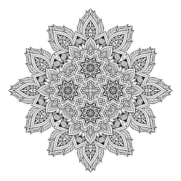 Mandala. Etnik dekoratif unsurlar. El çizimi arkaplan