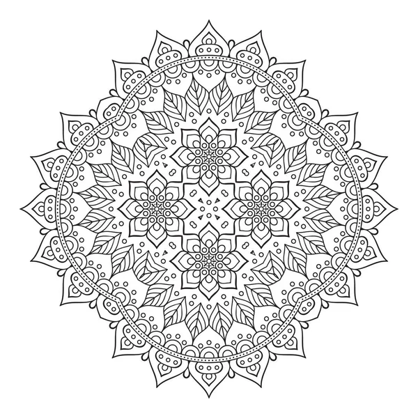 Mandala Éléments Décoratifs Ethniques Fond Dessiné Main — Image vectorielle