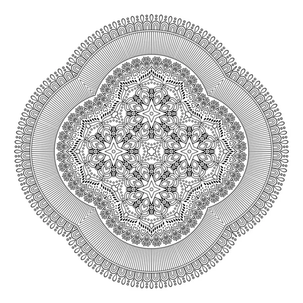 Mandala. Etnik dekoratif unsurlar. El çizimi arkaplan