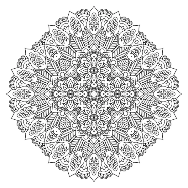 Mandala Éléments Décoratifs Ethniques Fond Dessiné Main — Image vectorielle