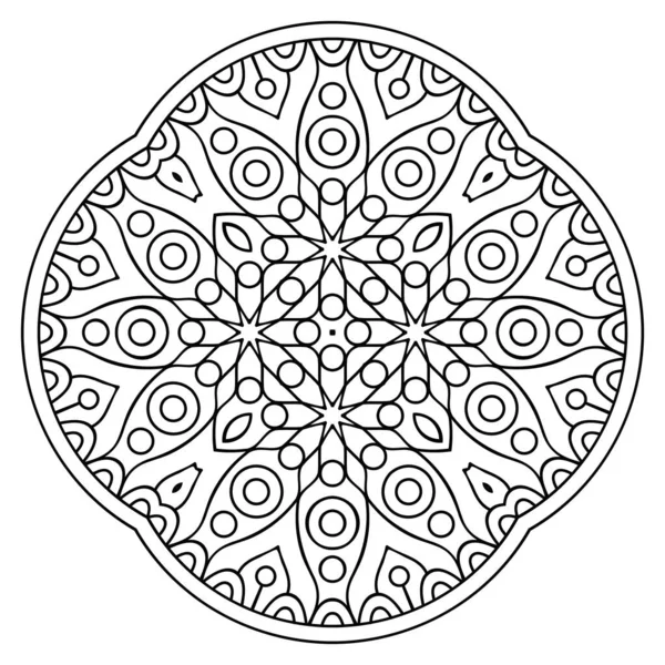 Mandala Ethnische Zierelemente Handgezeichneter Hintergrund — Stockvektor