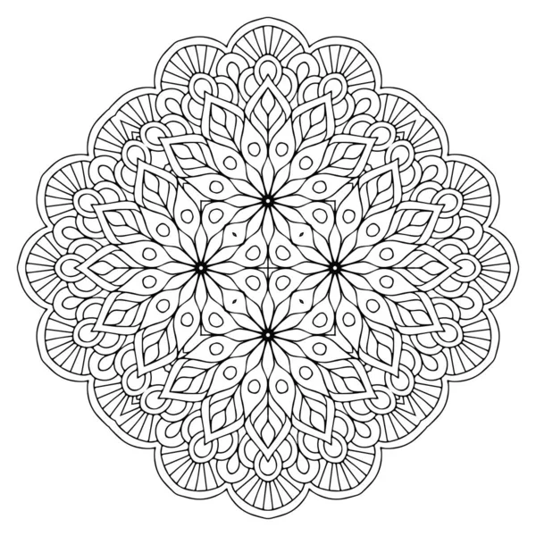 Mandala Éléments Décoratifs Ethniques Fond Dessiné Main — Image vectorielle