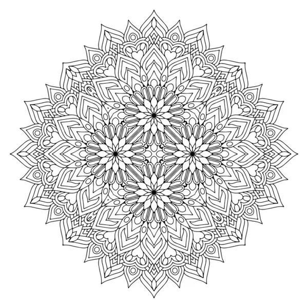 Mandala. Etnik dekoratif unsurlar. El çizimi arkaplan