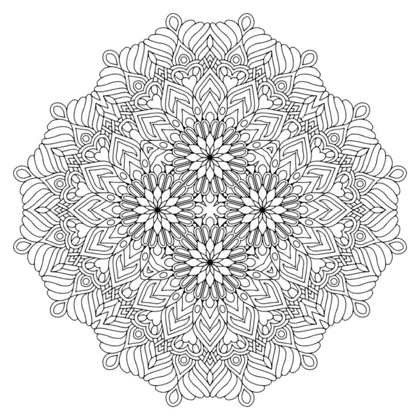 Mandala Etnische Decoratieve Elementen Handgetekende Achtergrond — Stockvector