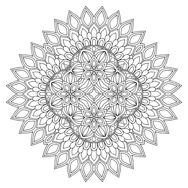 Mandala Ethnische Zierelemente Handgezeichneter Hintergrund — Stockvektor
