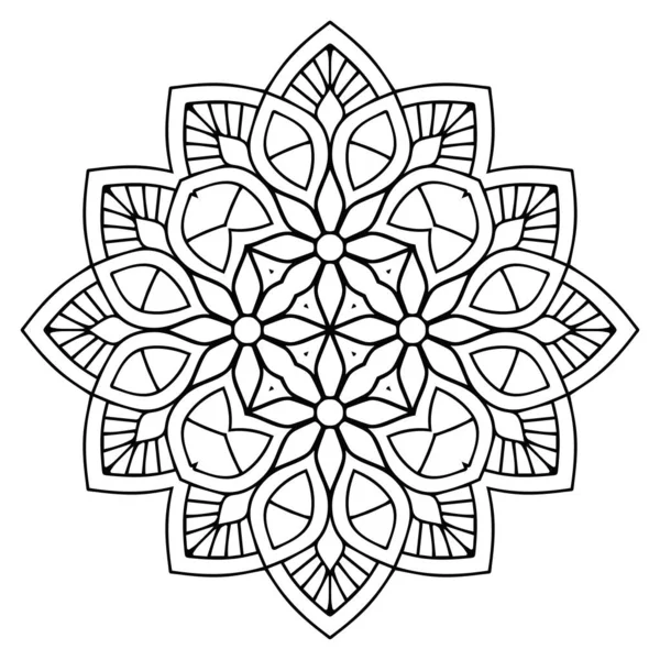 Mandala Etnické Dekorativní Prvky Ručně Kreslené Pozadí — Stockový vektor